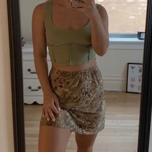 Olivia Paige brown paisley skirt